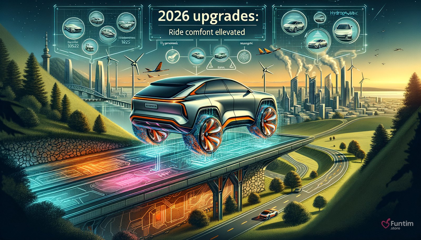 Illustration for section: Intelligent suspension systems adapt to varying road conditions.Hydropneumatic technology enables dy - byd 2026 upgrades